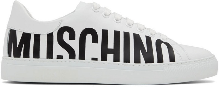 Photo: Moschino White Logo Sneakers