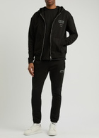 Club 1984 Soho Printed Hooded Cotton Sweatshirt Black