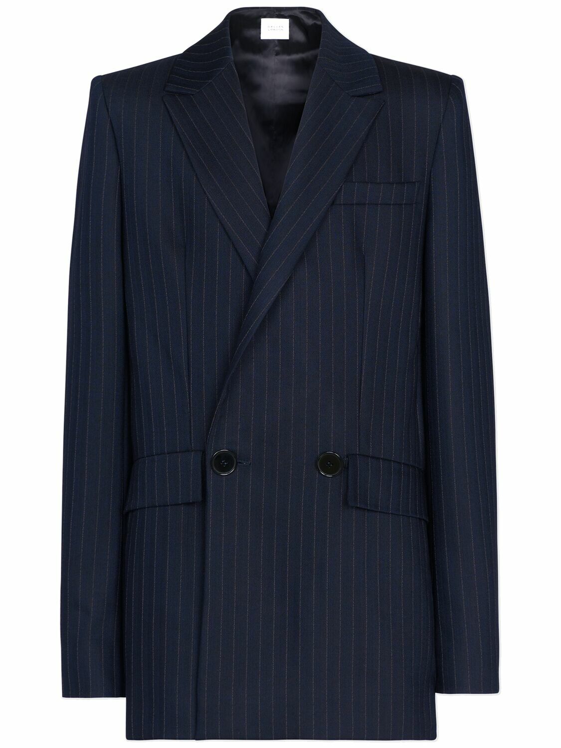 GALVAN - Pinstripe Wool Blend Jacket Galvan