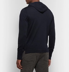 Officine Generale - Virgin Wool Zip-Up Hoodie - Navy