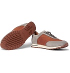 Loro Piana - Weekend Walk Suede and Wind Storm System Shell Sneakers - Men - Gray