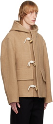 Solid Homme Tan Cropped Jacket