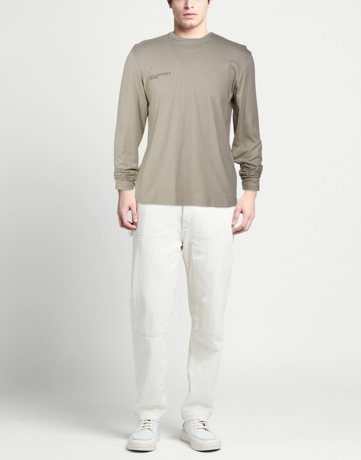 Pangaia Mens T-shirt Light in Grey