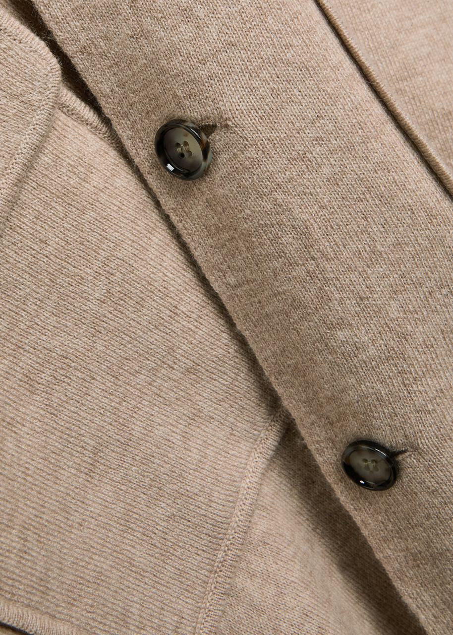Allude Wool and Cashmere-blend Overshirt Beige
