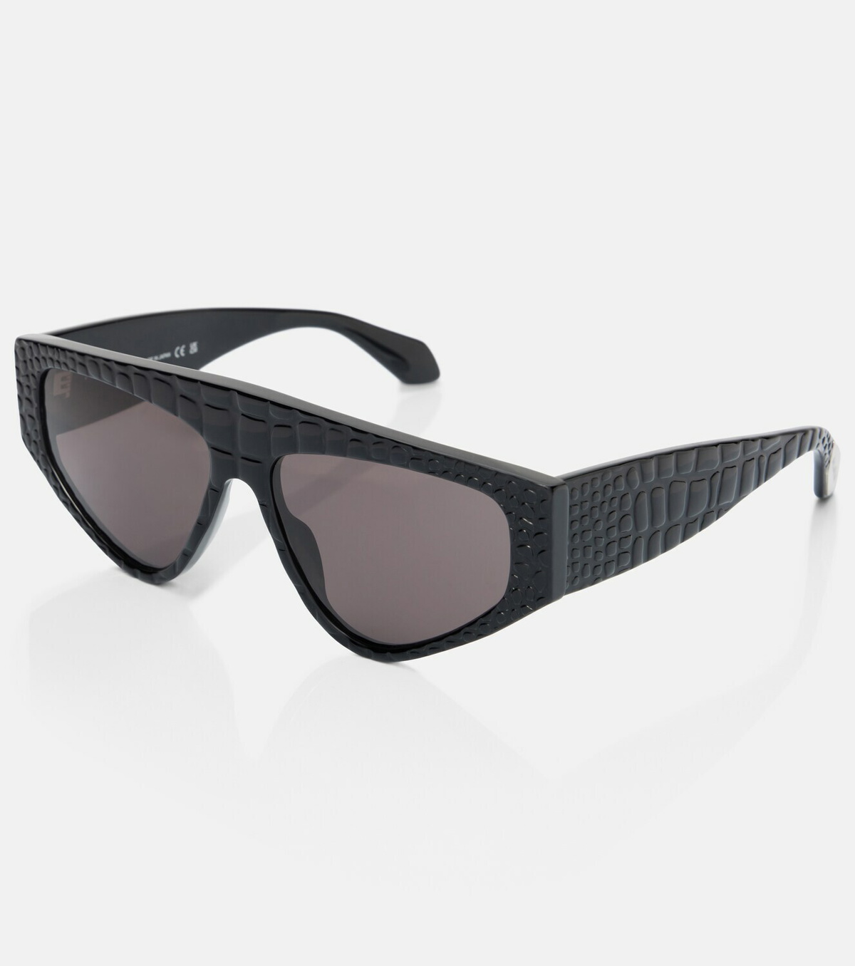 Alaïa Lettering Logo flat-top sunglasses