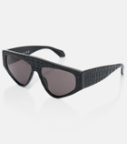 Alaïa Lettering Logo flat-top sunglasses