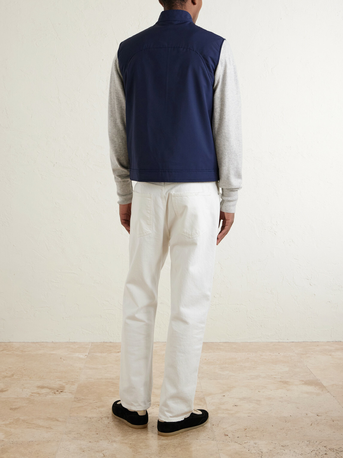 Eleventy - Slim-Fit Wool-Blend Gilet - Blue