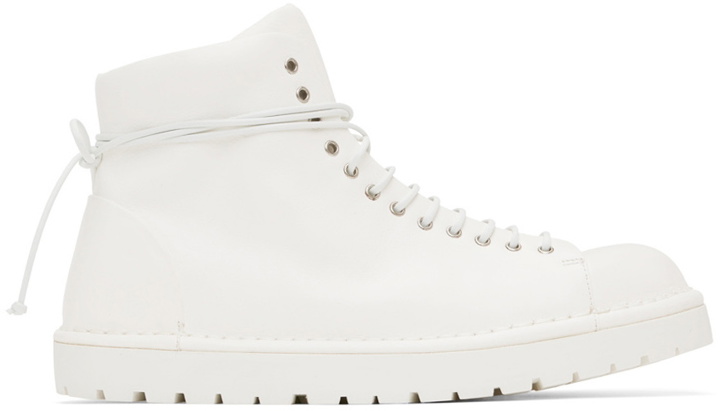 Photo: Marsèll White Gomme Pallottola Lace-Up Boots