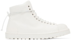 Marsèll White Gomme Pallottola Lace-Up Boots