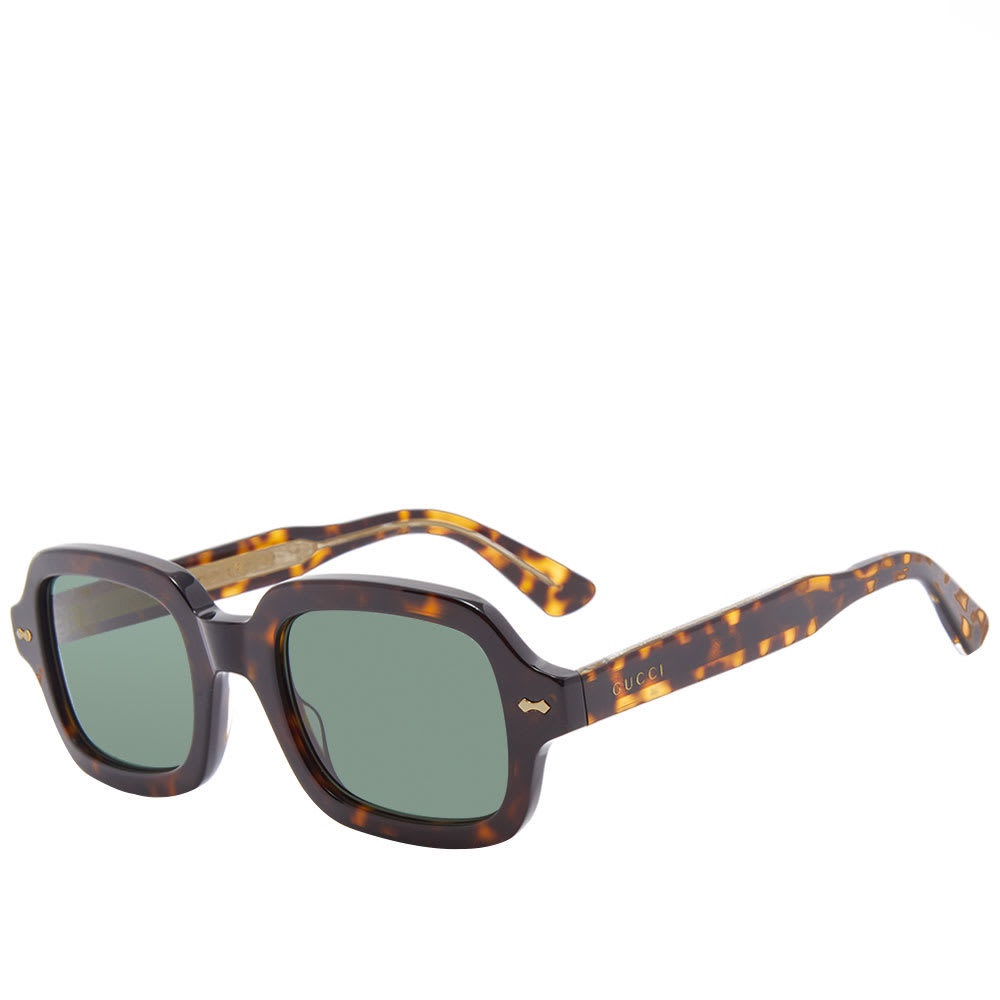Gucci Oversized Glitter Square Sunglasses in Black | Lyst
