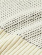Canali - Honeycomb-Knit Wool-Blend Sweater - Neutrals