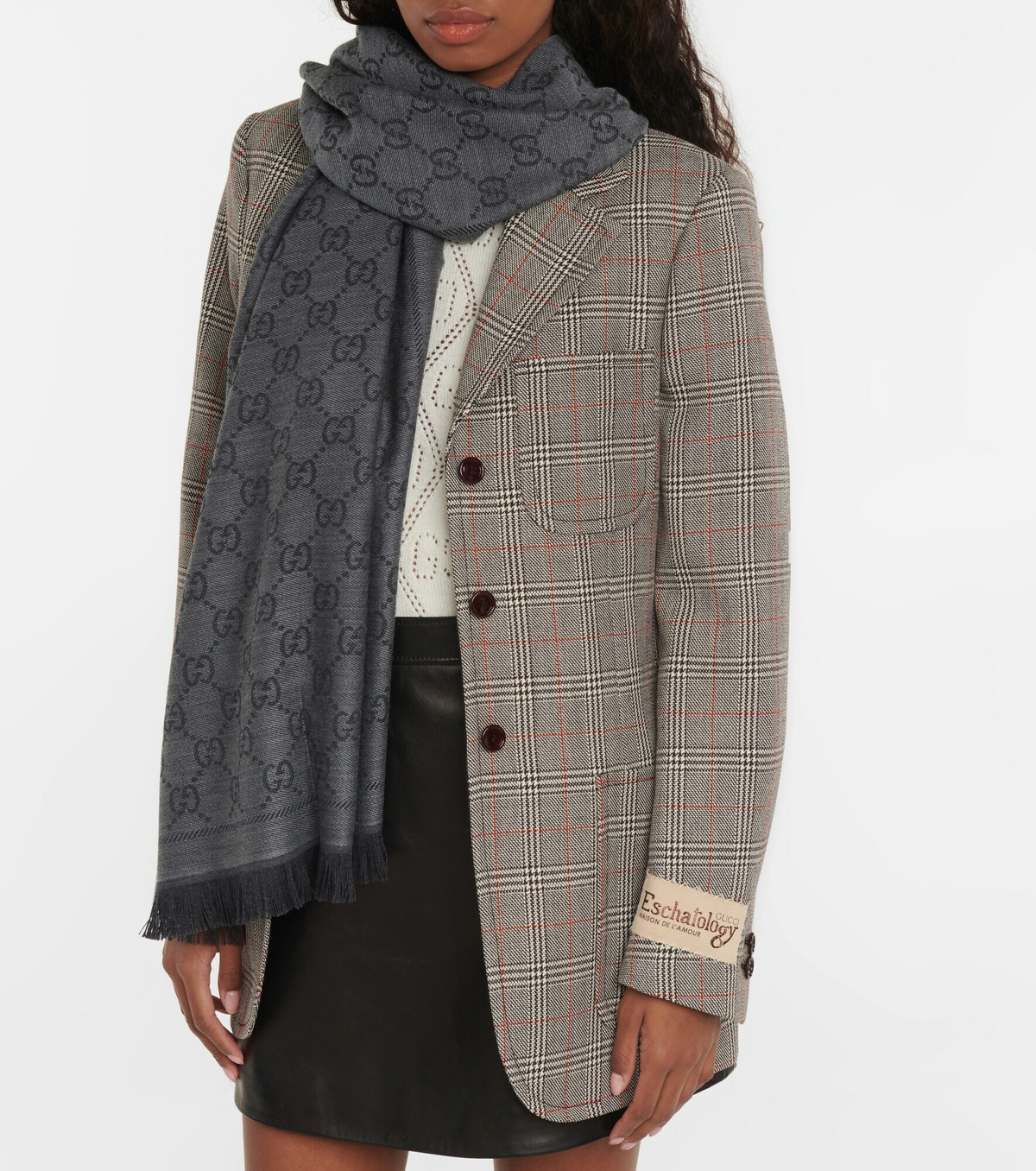 ★送料・関税込★GUCCI★GG WOOL JACQUARD SCARF★正規品 GG wool jacquard scarf in ivory and beige | GUCCI® US