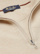 Loro Piana - Slim-Fit Cashmere Half-Zip Sweater - Neutrals