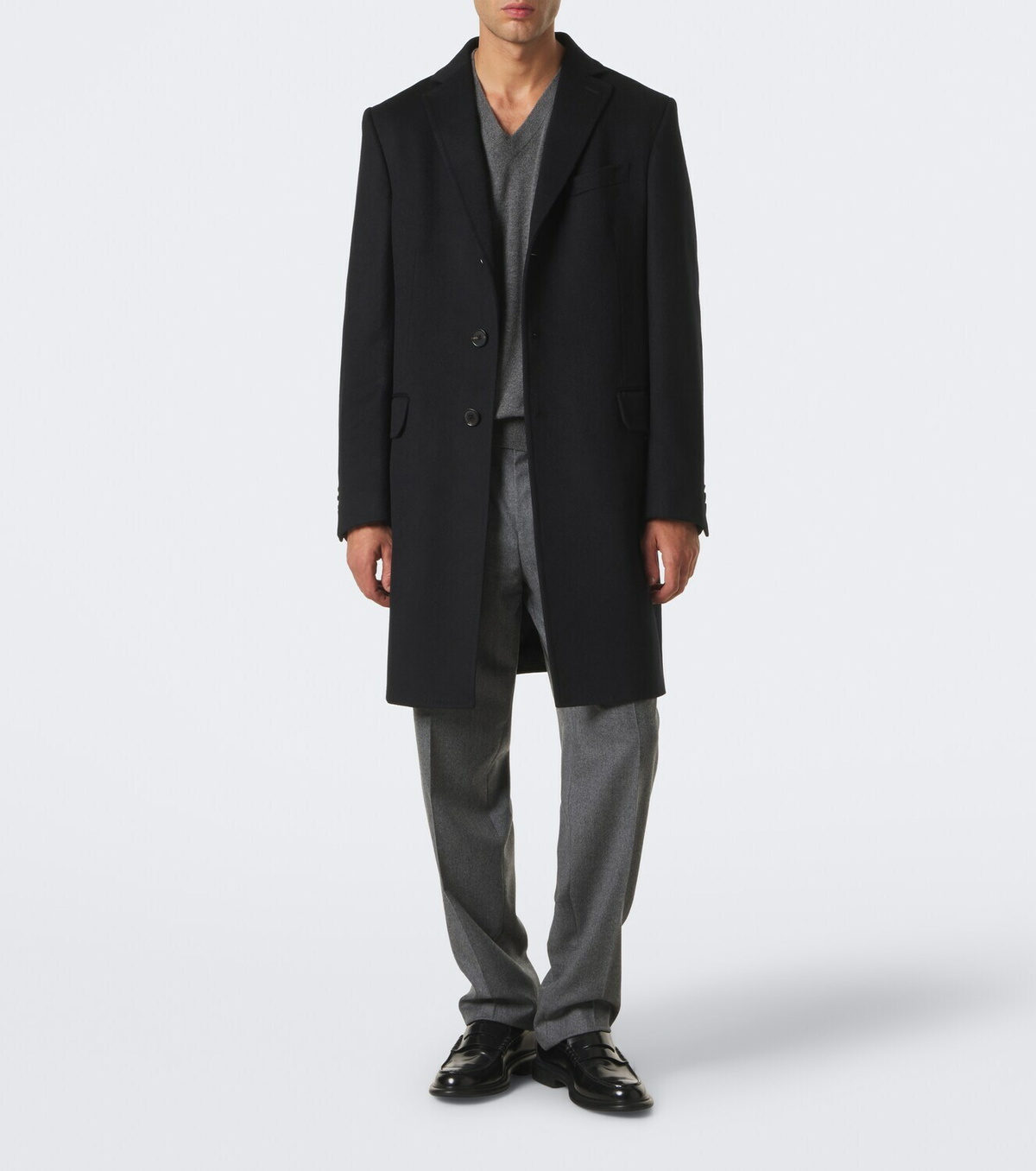 Zegna Wool flannel straight pants