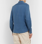 Brunello Cucinelli - Slim-Fit Cotton-Chambray Shirt - Blue