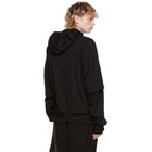 Rick Owens Drkshdw Black Hustler Hoodie