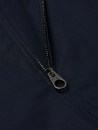 Loro Piana - Landon Suede-Trimmed Cotton-Satin Gilet - Blue