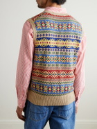 Polo Ralph Lauren - Fair Isle Cotton and Linen-Blend Intarsia Vest - Neutrals