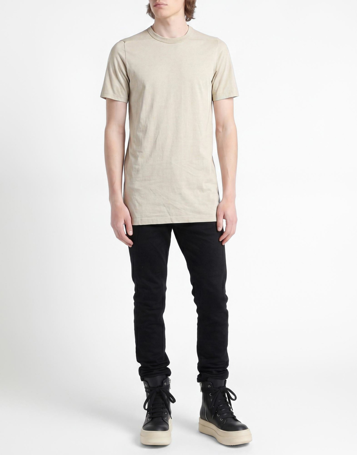 Rick Owens Mens T-shirt Light in Grey