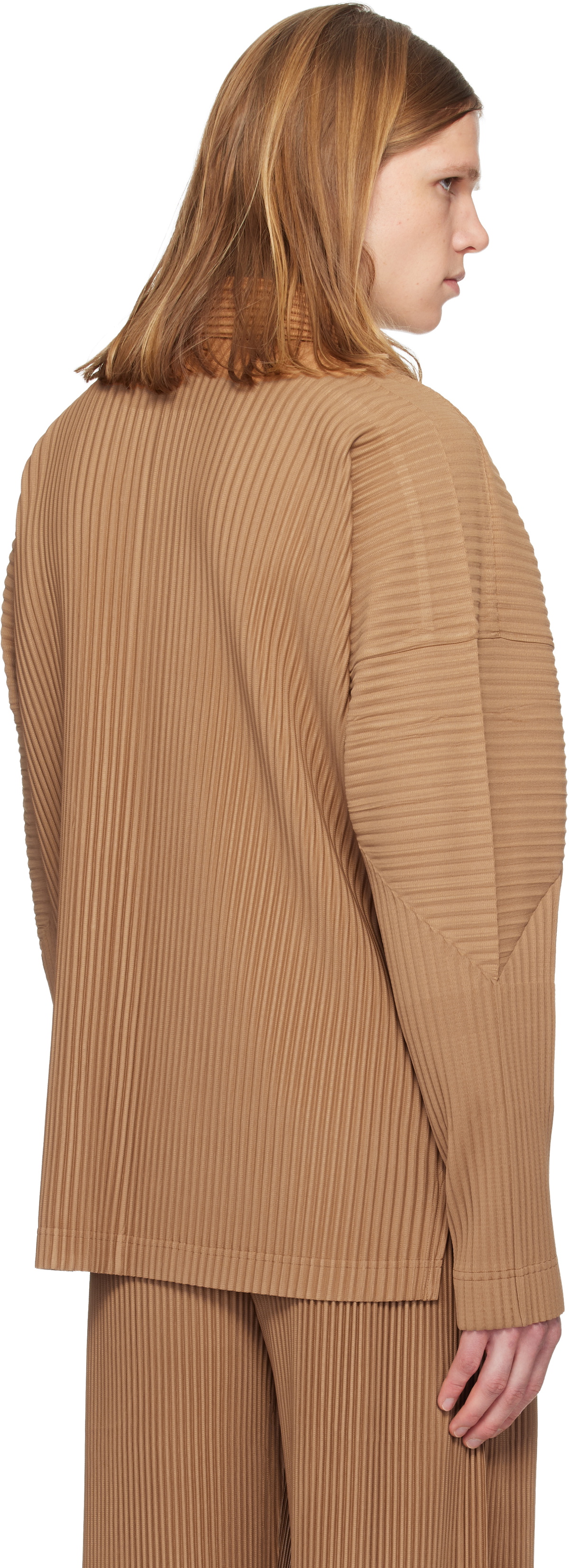 HOMME PLISSÉ ISSEY MIYAKE Tan Monthly Colors October Shirt Homme