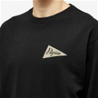 Pilgrim Surf + Supply Men's Long Sleeve Zambia Pennant T-Shirt in Black
