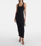 Jean Paul Gaultier Piercing cotton jersey maxi dress