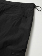SAIF UD DEEN - Straight-Leg Shell Cargo Trousers - Black