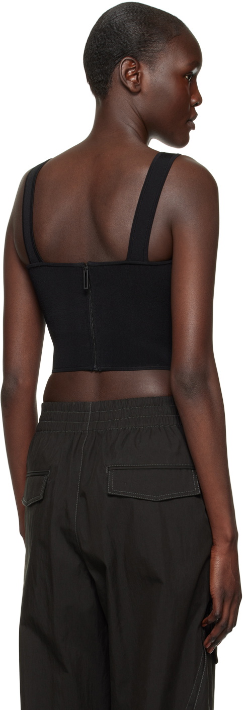Dion Lee Black Corset Tank Top
