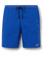 Nike Running - Flex Stride 2-in-1 Straight-Leg Mesh-Trimmed Dri-FIT Shorts - Blue