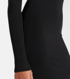 Wardrobe.NYC Semi-sheer jersey midi dress