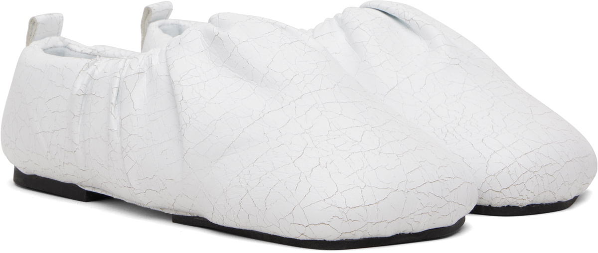 YUME YUME White Wrinkled Loafers