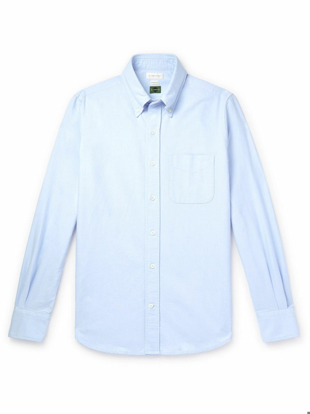 Photo: Incotex - Glanshirt Button-Down Collar Cotton Oxford Shirt - Blue