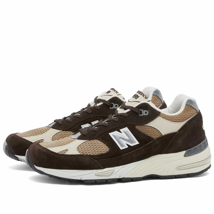Photo: New Balance Men's M991BGC - Made in UK Sneakers in Brown