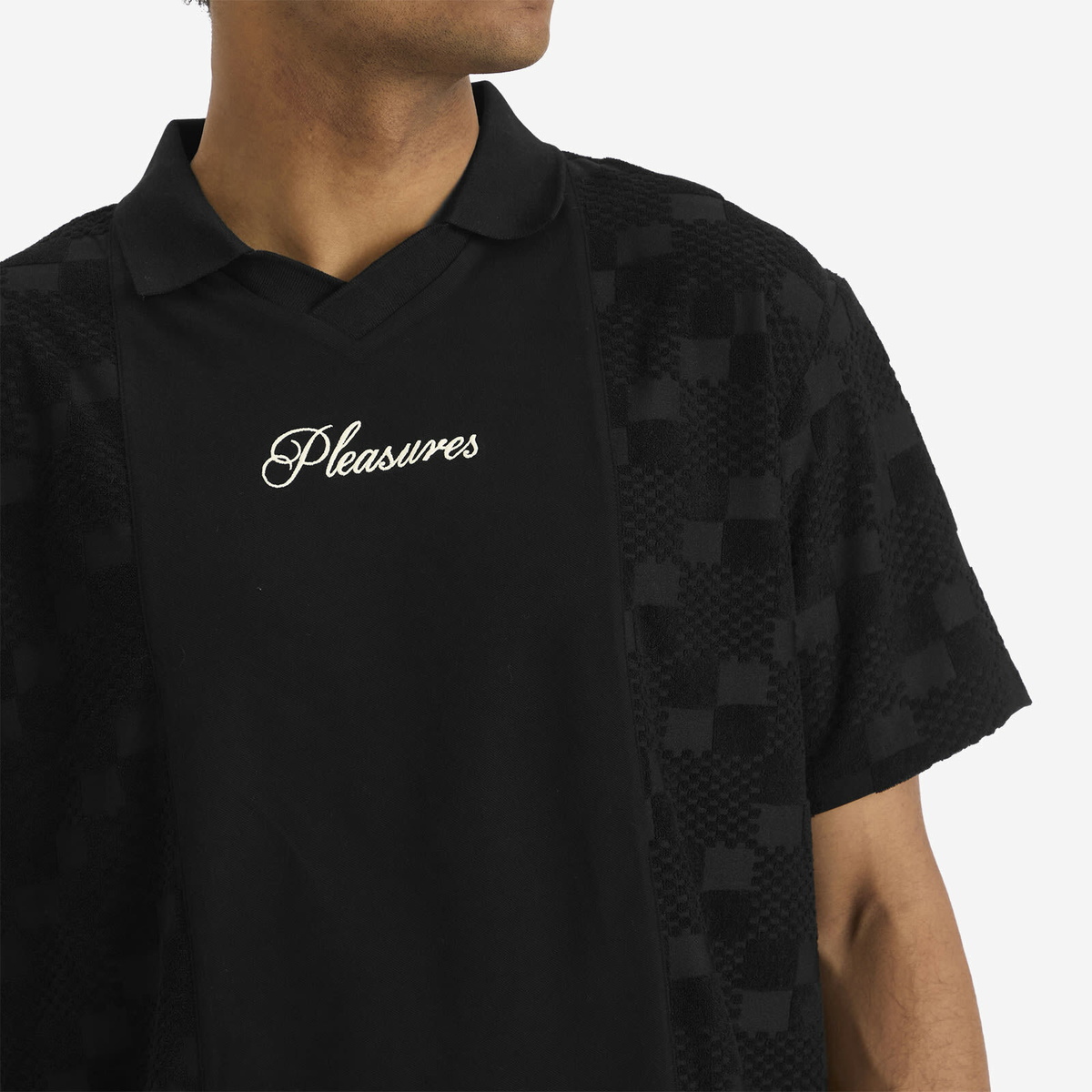 Pleasures Men's Planets Polo Shirt in Black