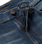 Nudie Jeans - Lean Dean Slim-Fit Tapered Organic Stretch-Denim Jeans - Dark denim