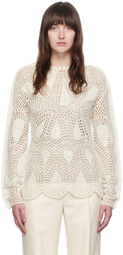 Gabriela Hearst Off-White Capps Sweater