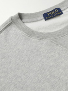 Polo Ralph Lauren - Printed Cotton-Blend Jersey Sweatshirt - Gray