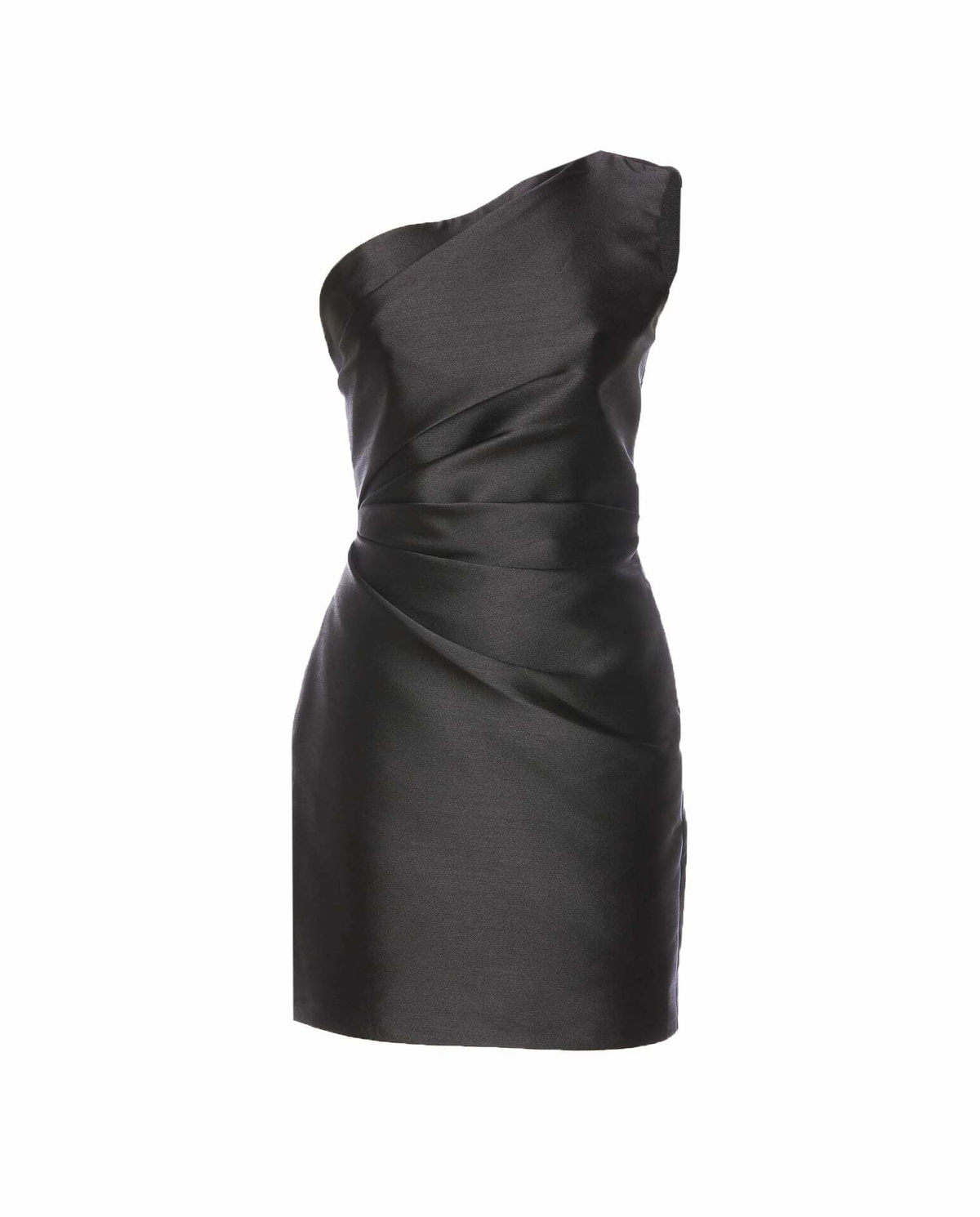 Solace London Black Edda Off-The-Shoulder Mini Dress Solace