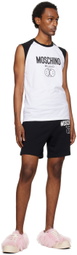 Moschino Black Double Smiley Shorts
