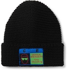 Cav Empt - Logo-Appliquéd Ribbed-Knit Beanie - Black