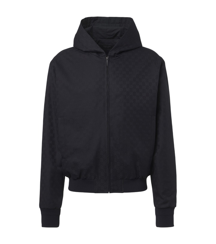 Photo: Gucci GG jacquard hooded cotton jacket