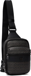 Hugo Black Grained Faux-Leather Bag