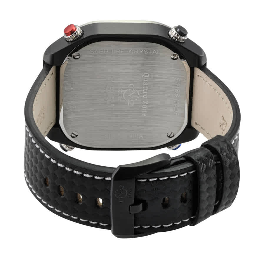 GV2 by Gevril Quattro Quartz Black Dial Mens Watch 43402