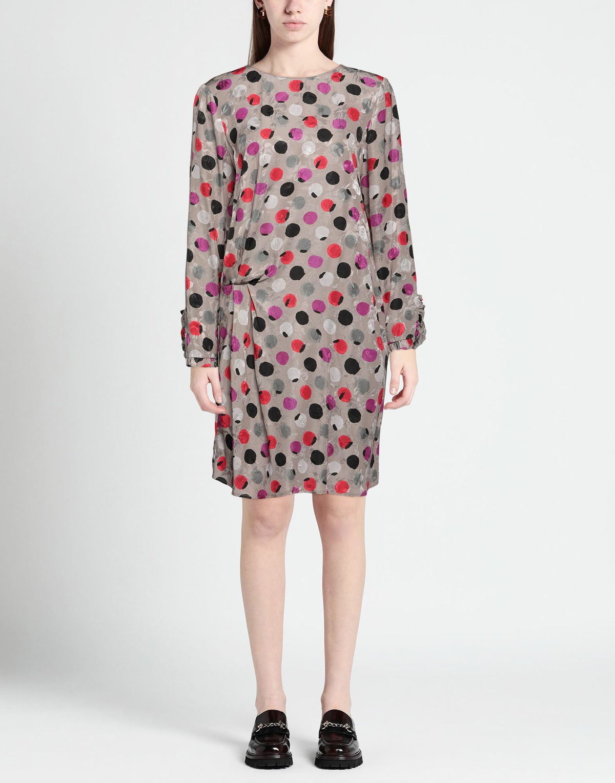 Manila Grace Womens Mini dress Taupe