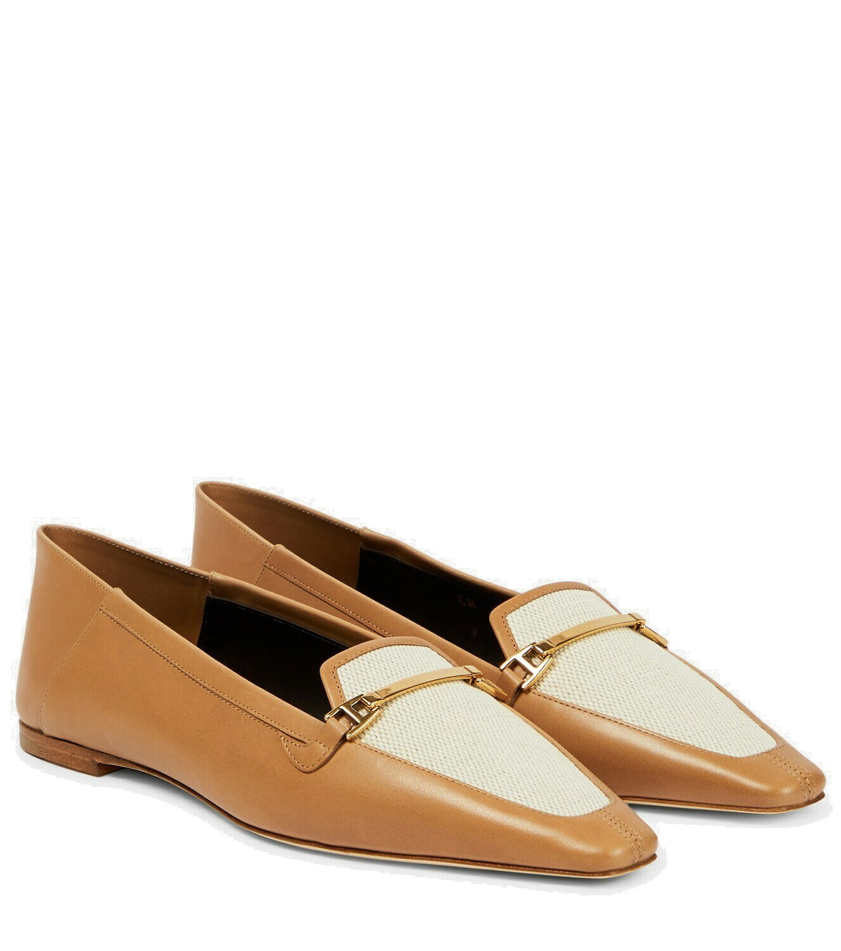 Saint Laurent - Chris canvas and leather slippers, image 7 of 7