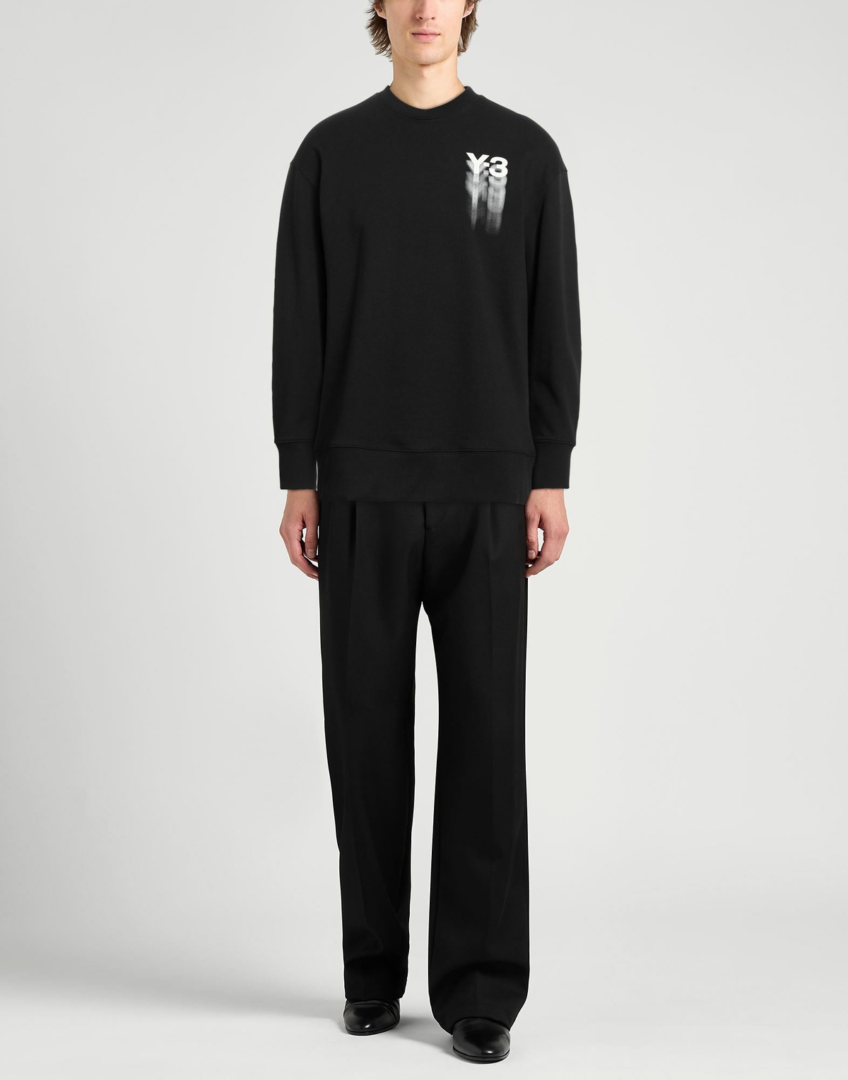 Y-3 Mens Sweatshirt in Black