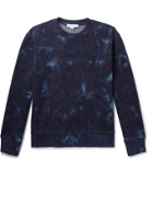 FRAME - Tie-Dyed Cotton-Blend Jersey Sweatshirt - Blue - S