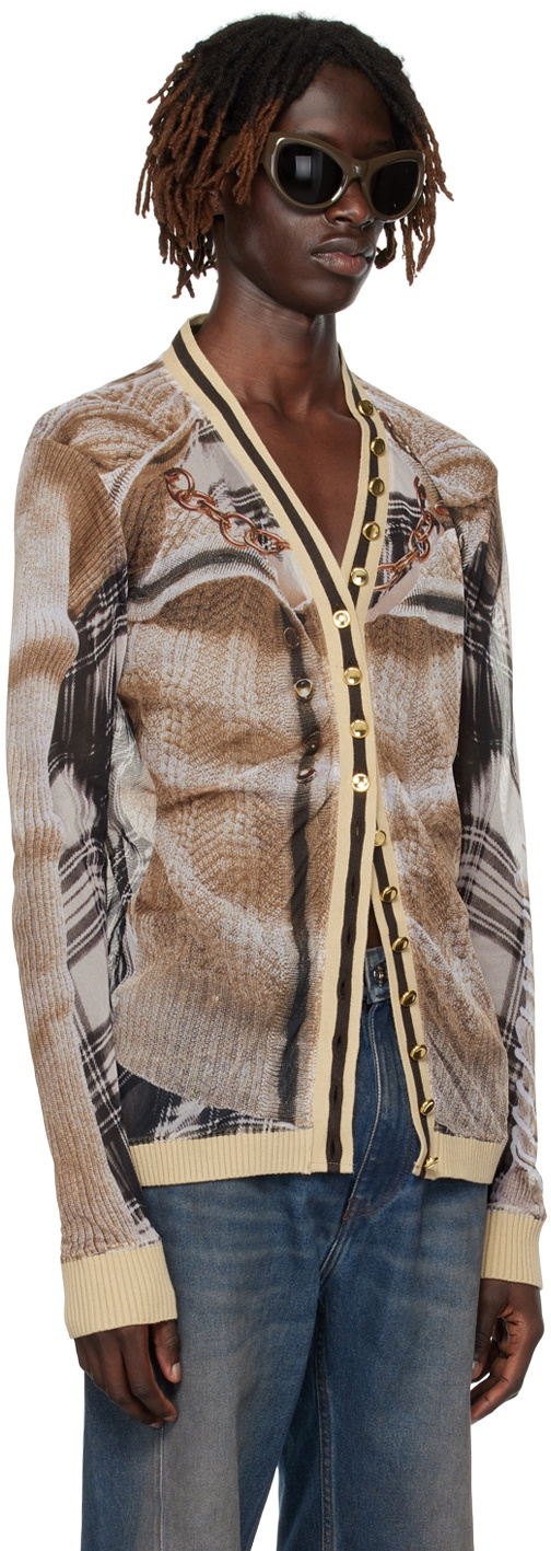 jean paul gaultier ジップ　カーディガン 48 ニット 90s Jean Paul Gaultier Knit Zip up Cardigan With Matching