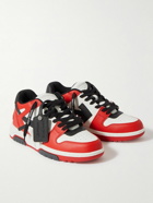 Off-White - Out of Office Leather Sneakers - Red