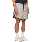 Fear of God ESSENTIALS Gray Checkered Gym Shorts